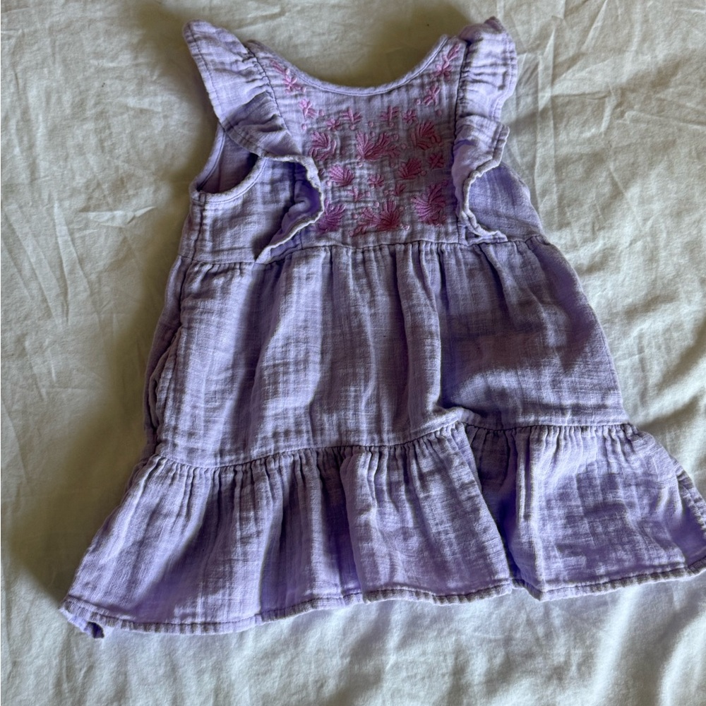 Cat & Jack Lavender Embroidered Dress